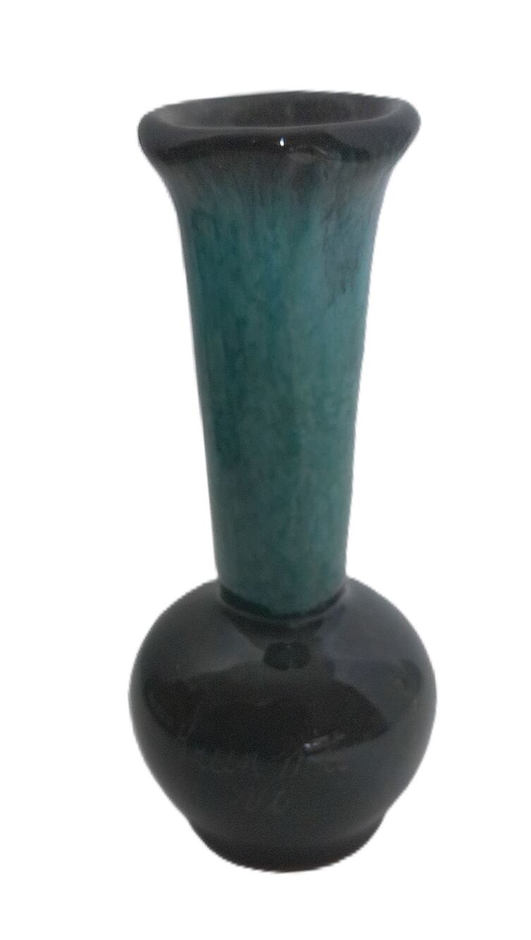 Vintage Green Mountains Pottery Vermont Drip Glaze Bud Vase